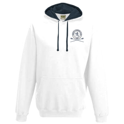 Henley Rowing Club Contrast Hoodie White and Navy Thumbnail